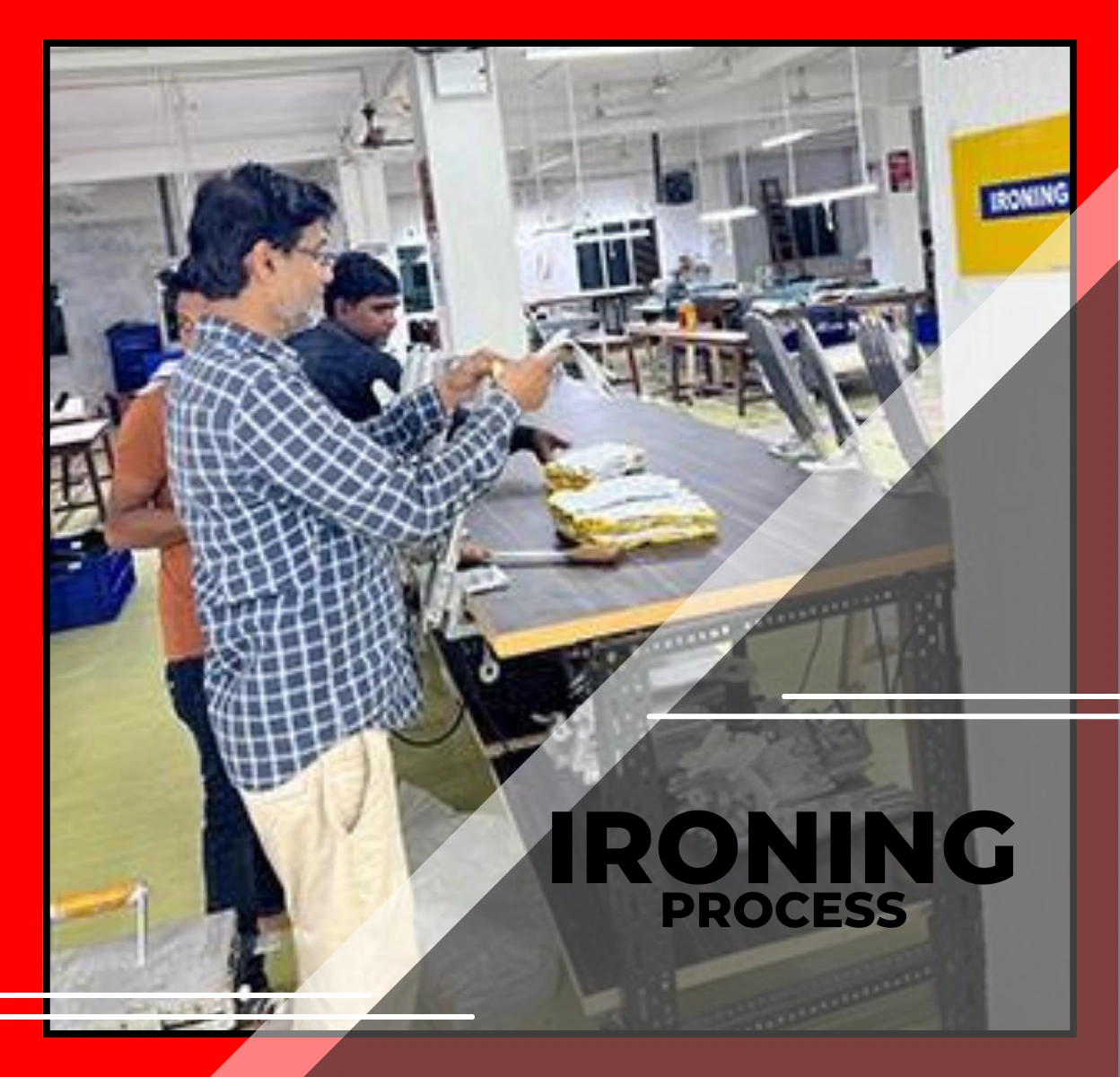 Ironing-process